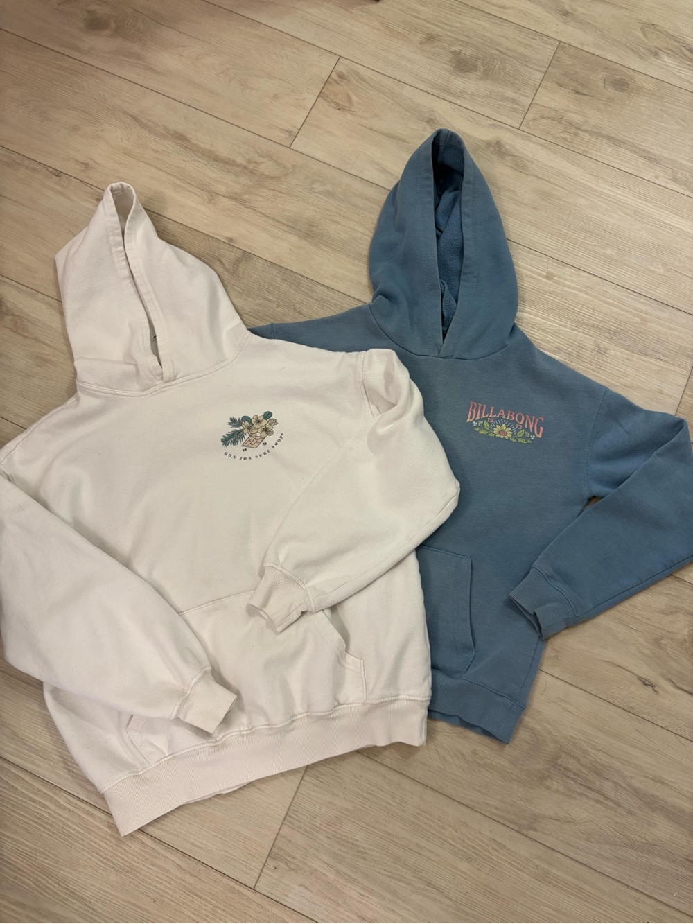 Billabong & Ron Jon Women’s Hoodies Bundle 2 Piece Coastal Surf Sweatshirts